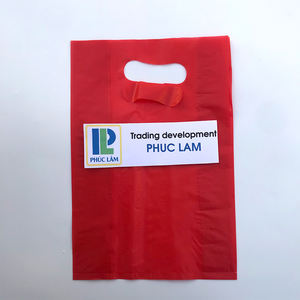 Bolsa de camiseta de supermercado resistente biodegradable compostable 100% hecha en Vietnam, bolsas de compras de embalaje de tienda de comestibles de plástico 100% - Product Image 1