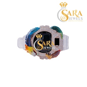 Reloj de Lujo con Diamantes Moissanite VVS en Oro Rosa, Correa de Caucho, Diseño Iced Out, Excelente Calidad, Disponible a Precio Accesible - Product Image 2
