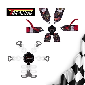 Harnais de course professionnel avec boucle rotative, ajusteur en acier forgé, sangle de ceinture de sécurité, OEM ODM, logo personnalisé, couleur, marque - Product Image 1