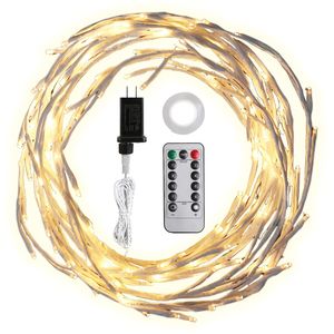 Guirnalda de Abedul Iluminada de 7.87 Pies, 144 Luces LED, Guirnalda de Ramitas con Temporizador y 8 Modos, IP45 Impermeable, Guirnaldas y Coronas para Bodas - Product Image 1