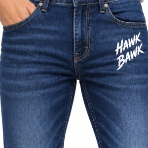 Jeans en denim extensible pour homme, coupe moderne confortable, poches classiques, coutures robustes, jean en coton décontracté, style automne - Product Image 4