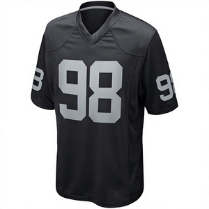 Camiseta de Fútbol Americano Transpirable 100% Poliéster con Impresión por Transferencia de Calor, Personalizable con Nombre, Número y Logotipo para Adultos, Venta al Por Mayor - Product Image 3