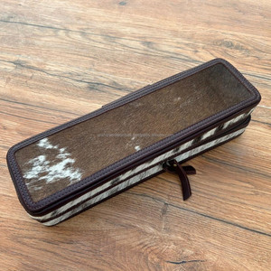 Top vente à la main 100% cuir de vachette résistant à la chaleur fer à friser étui femmes occidentales parfait organisateur de voyage pour les outils de cheveux - Product Image 2