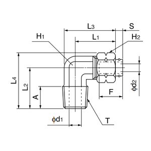 Raccord à joint rapide NITTA Taille L2N5/16 - Product Image 1