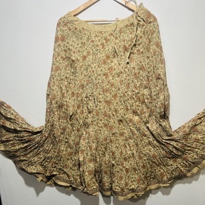 Encantadora Falda de Verano para Mujer, 100% Algodón, con Paneles, Estampado Floral, Diseño en Línea A, Secado Rápido, Ecológica - Product Image 1