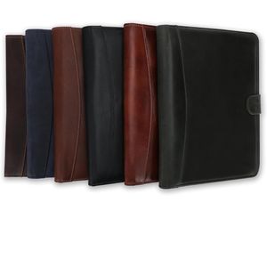 Porte-documents en cuir pleine fleur pour le travail, avec support pour bloc-notes juridique, fait main, en cuir pleine fleur, avec porte-bloc-notes juridique - Product Image 1
