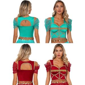 Top Corto de Danza del Vientre para Mujer, Top de Baile para Juego de Roles, Fiesta de Baile, Clase de Baile, Actuación en Escenario, Ropa de Baile al por Mayor - Product Image 1