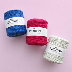 เส้นด้ายฝ้ายแท้ 100% เส้นด้ายฝ้ายหวีสำหรับถักโครเชต์ น้ำหนัก 200 กรัม แบบกรวย สำหรับถักมือ - Product Image 6