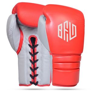 Gants de boxe en cuir véritable de qualité supérieure, à lacets, pour entraînement, sparring, Muay Thai, Kickboxing, MMA, entraînement sur sac, 8oz 10oz - Product Image 1