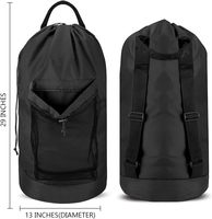 Meistverkaufter Langlebiger Leichter Umweltfreundlicher Wasserdichter PVC-Klassischer Rucksack Wäschesack 115L Großer Badezimmer-Wäschekorb