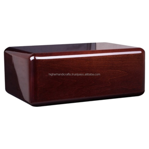 Urna de cremación de madera con Cruz Celta para cenizas, acabado de cereza, forma cuadrada, urnas de entierro para humanos y mascotas, suministros funerarios - Product Image 3