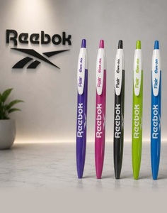 Ensemble de stylos à bille exécutifs élégants, corps blanc, stylos rétractables multicolores, ensemble d'écriture pour le bureau et l'école, stylo à bille de qualité supérieure - Product Image 1