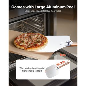 Pietra per Pizza 20 X 14 X 0.6 Rettangolare in Cordierite, Resistente al Calore fino a 1450°F, Strumento Extra Large per Cuocere la Pizza - Product Image 4