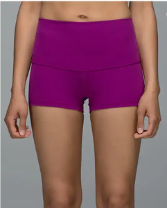 Shorts de Lino Elástico de Cintura Alta para Mujer, Color Caqui, con Diseño Sólido y Estilo Casual - Product Image 4