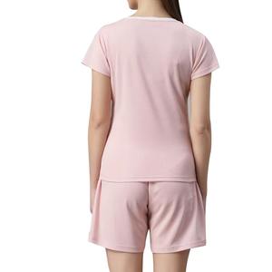 ชุดเซ็ตฤดูร้อน 2 ชิ้น ผ้าฝ้าย/โพลีเอสเตอร์ สไตล์ลำลองทันสมัยสำหรับผู้หญิง รุ่นใหม่ปี 2026 เสื้อยืดถักน้ำหนักเบา ระบายอากาศได้ดี เหมาะสำหรับวิ่งออกกำลังกาย - Product Image 6