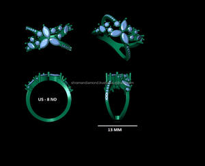 แหวนเพชรเม็ดเล็กสีทอง10K สำหรับผู้หญิงแหวนแต่งงานออกแบบได้ตามต้องการตัวทดสอบเพชรทำด้วยมือดีไซน์แฟชั่นคลาสสิก - Product Image 5