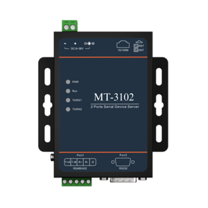 Servidor IP de Montaje en Pared MT-3102 – Convertidor Industrial de 2 Puertos RS232/485/422 - Product Image 1