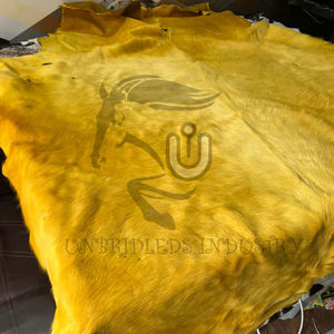 Nouvelle mode 2026 : Sweat à capuche en cuir de vachette jaune à double fermeture éclair - Product Image 4