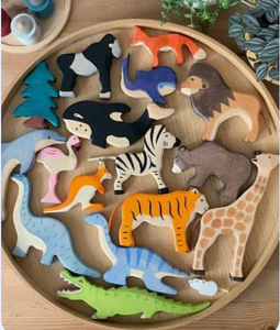 <b>Wooden</b> Animal Puzzle Assembling <b>Toys</b> <b>for</b> 2 to <b>4</b> <b>Year</b> <b>Olds</b> Educational <b>Toy</b> Knocking Animals Gift Baby Room Decoration - Product Image 5