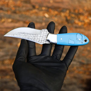 Cuchillo de Cocina de Acero Damasco Hecho a Mano de Alta Calidad, Cuchilla Japonesa Cómoda, Mango de Madera Moderno, Alto Contenido de Carbono, OEM Bowie - Product Image 3