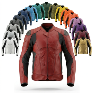 เสื้อแจ็คเก็ตมอเตอร์ไซค์หนังคุณภาพสูงสำหรับผู้ชาย  แบบหนา ระบายอากาศได้ดี  บุฟองน้ำอย่างดี  สำหรับนักขี่มอเตอร์ไซค์  ขายส่ง  คุณภาพเยี่ยม - Product Image 1