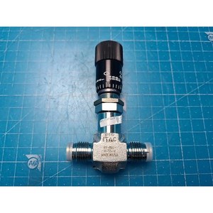 Parker 4V-NLL-V-SS-V Stainless Steel <b>Needle</b> <b>Valve</b> Used As Is Legacy Semiconductor Equipment Parts - Product Image 1
