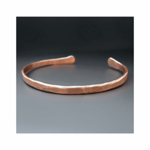Brazalete de Cobre Puro Sólido Hecho a Mano, Brazalete Abierto Ajustable, Joyería de Cobre Vintage para Hombres y Mujeres - Product Image 1