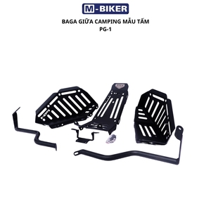 Bolsa Trasera para Motocicleta PG1 de Acero, Mecanizada por CNC, Compatible con M-Biker, con Recubrimiento en Polvo, con Adaptación/Actualización y 12 Meses de Garantía - Product Image 1