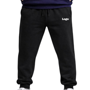 Pantalones Deportivos de Invierno para Hombre, de Algodón y Felpa, Transpirables, Cintura Elástica Media, para Gimnasio, Correr, Casuales, con Bolsillos y Cordón Ajustable - Product Image 1