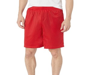 Shorts en maille rouge pour homme, taille élastique, respirants, légers, athlétiques, bermudas décontractés, shorts de sport - Product Image 1