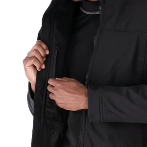 Veste softshell homme, doublée polaire, à capuche, imperméable, tactique, coupe-vent, zippée, pour l'hiver, veste décontractée - Product Image 3