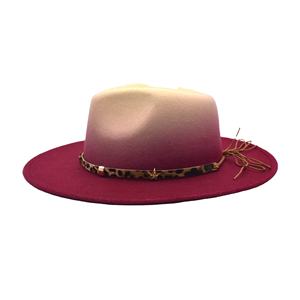 Sombrero Fedora Cálido de Otoño Invierno para Hombre, Sombrero Británico para Mujer, de Ala Ancha, Estilo Retro, de Lana, Bicolor, que Cambia de Color - Product Image 3