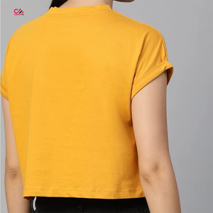 Camisetas Cortas para Mujer, Diseño Estampado, Alta Calidad, 100% Algodón Transpirable, Servicio OEM, Ropa Urbana - Product Image 4