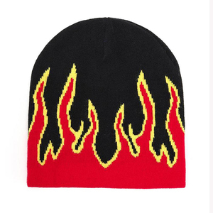 Bonnets personnalisés de qualité supérieure, unisexes, couleur unie, 100% acrylique, doux, chauds, respirants, avec logo, bonnets tricotés pour l'hiver - Product Image 2