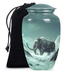 Urne commémorative Scène Céleste Cheval Bleu avec Artwork Majestueux Liberté pour Cendres Funéraires Inspirantes - Product Image 3