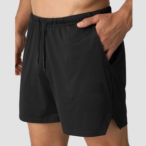 Men's Casual Summer Sports Shorts Oxford Mid Elastic Waist Loose Fit Solid Quick Dry Breathable Zipper Fly Knee Length - Product Image 3