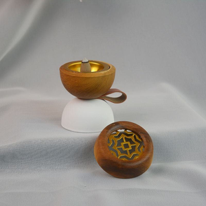 Handcrafted Wooden Incense Burner Box With Carved Ventilation Design For Home Meditation And Aromatherapy <b>Decor</b> - Product Image 6
