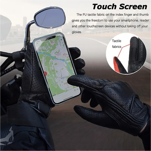 Motorcycle Full Finger <b>Touch</b> <b>Screen</b> <b>Gloves</b> Motocross Biker Cycling Riding Fingerless Summer Moto Cycling Racing Protective Gear - Product Image 4