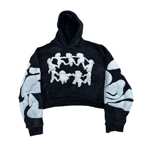 Sudadera con Capucha y Estampado Puff para Hombre |   Sudadera con Capucha Suave de Alta Calidad |   Ropa Urbana Casual y Elegante OEM - Product Image 3