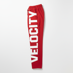 PRO ENTERPRISES Men's Red Velociti Printed Sweatpants Elastic Waist Casual <b>Joggers</b> Lightweight <b>Nylon</b>/Cotton Anti-static Acid - Product Image 3