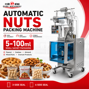 Machine d'emballage automatique d'amandes pour l'arrosage et le scellage de petites sachets de cacahuètes et de noix de cajou - Product Image 1