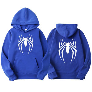 Wearpex 2026 Nouveau Sweat à Capuche Unisexe en Polaire Polyester/Coton Imprimé Araignée, Coupe Ample, Décontracté et Amusant, Style Urbain - Product Image 1