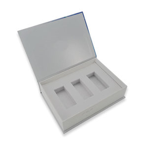 Boîte en papier rigide magnétique recyclable avec logo personnalisé pour l'emballage et la présentation de flacons d'ampoules de peptides de 3 ml - Product Image 2