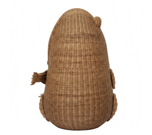 ตะกร้าเก็บของรูปสัตว์สานด้วยมือจากหวายพร้อมฝาปิด ลายกบ ตะกร้าหวายสำหรับใส่ของเล่นและผ้า สำหรับใช้งานได้หลากหลาย จากเวียดนาม - Product Image 3