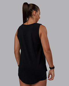 Camisetas sin mangas de punto de alta calidad de poliéster/algodón para mujer, cuello redondo, ajuste holgado, transpirables, para gimnasio y deportes. - Product Image 2