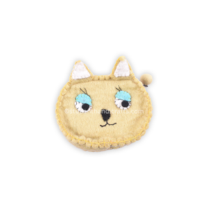 Porte-monnaie en feutre chat aux yeux bleus - Product Image 1