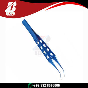 Pinzas Anguladas Premium para Suturas, Acero Inoxidable, Herramienta Microquirúrgica Oftálmica para Atar Suturas, Instrumentos Quirúrgicos con Marcas CE e ISO - Product Image 5