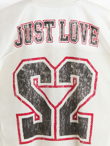 Custom printed classic vintage mesh t-shirts short sleeve cropped t shirt unisex sublimation oversized sportswear crop <b>tshirts</b> - Product Image 2