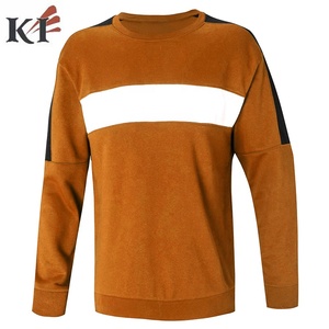 Sweat-shirt à col rond pour homme, couleur rouge, coupe classique, en coton molletonné, tricoté, décontracté, hiver, écologique - Product Image 6