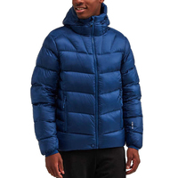 Veste matelassée d'hiver formelle, écologique, personnalisée, chaude, épaisse, en polyester et coton, à capuche, réversible